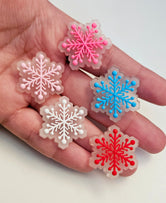 Embellies!! "Snowflakes!" Rubber/Flex Style - 5pcs