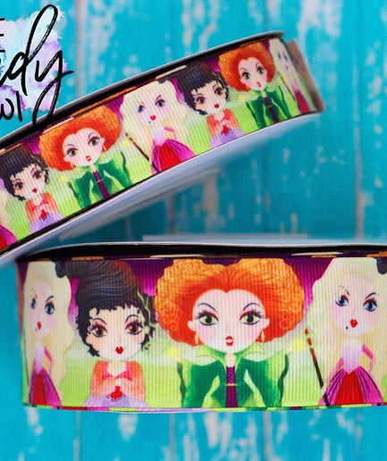 7/8", 1.5", 3" Hocus Pocus - HALLOWEEN - BY THE YARD