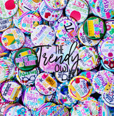 SCHOOL THEMED - 25pc. Flat Back Button Grab Bag