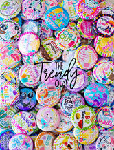 SUMMER / VACATION - 25pc. Flat Back Button Grab Bag