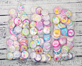 EASTER/SPRING - 25pc. Flat Back Button Grab Bag