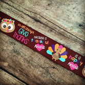 7/8" Give Thanks - Fall/Thanksgiving Print - By The Yard