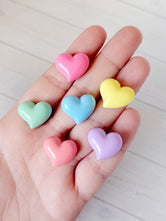 Embellies!! "Pastel Hearts" - 6pcs