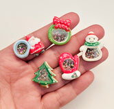 Embellies!! "Christmas Mini Shakers" - 5pcs