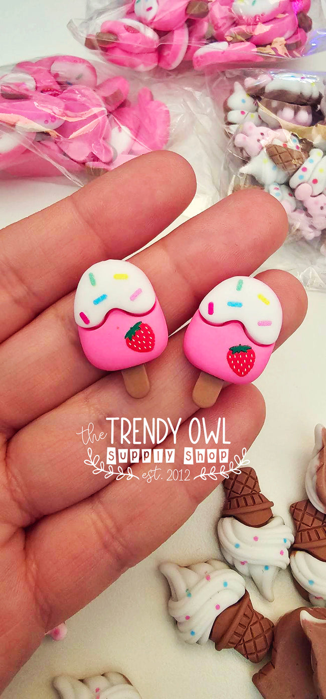 Embellies!! "Ice Cream!"  trio- 6pcs