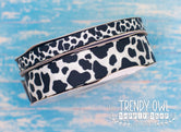 3/8" & 7/8" Cow Print! - BY THE YARD