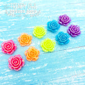 Embellies!! "Neon Roses" 10pc set