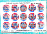 Patriotic Quotes on Ombre- 1" Bottle Cap Images - INSTANT DOWNLOAD