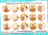 "Honey Bear"  - 1" Bottle Cap Images - INSTANT DOWNLOAD