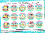"Vacay Mode"  - 1" Bottle Cap Images - INSTANT DOWNLOAD