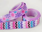 7/8" Dots, Chevron, & Snowflakes - By The Yard