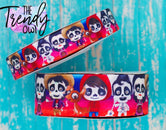 7/8", 1.5", 3" Coco Halloween Inspired Heat Transfer - BY THE YARD