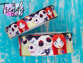 7/8", 1.5", 3" Christmas Nightmare - HALLOWEEN - BY THE YARD