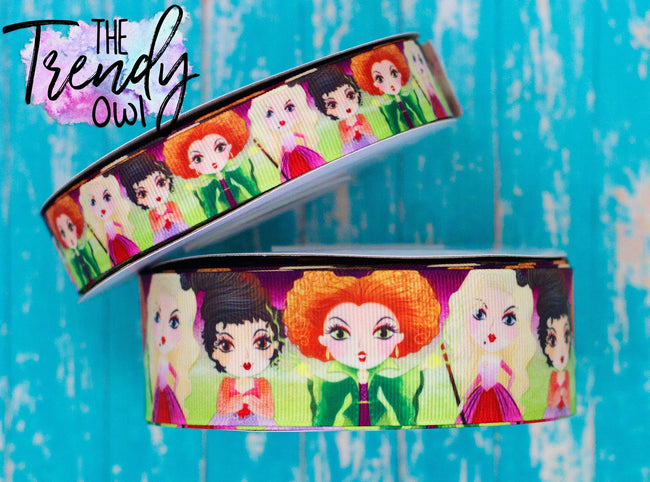7/8", 1.5", 3" Hocus Pocus - HALLOWEEN - BY THE YARD