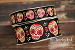 Sugar Skulls - 3/8", 7/8", 1.5" - BY THE YARD