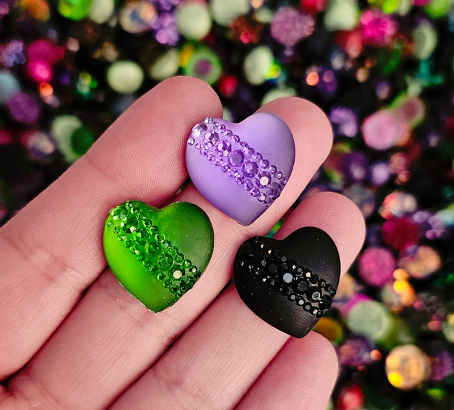 Embellies!! "Jeweled Heart Trio" - 3pcs/pack