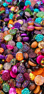 LIMITED EDITION Embellies Mix!! "Fall Is My Favorite Color" approx. 50 pieces/pack