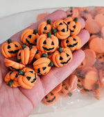 Embellies!! "Jack-O-Lantern Pumpkins" - 2pcs