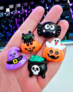 Embellies!! "Halloween Cartoons" Resins! - 5pcs/pack