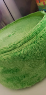 3" Green Faux Fur - BY THE YARD