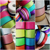 3/8", 7/8", 1.5", 3" Solid Glitters - 3yd Cuts