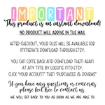 Rainbow Weekly Notes - Instant Digital Download - Lined & Unlined Copy included! PDF .PNG .JPEG