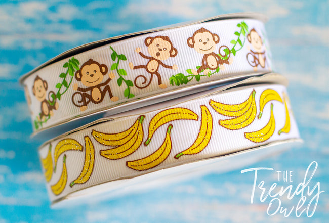 7/8" Monkey Business - BY THE YARD