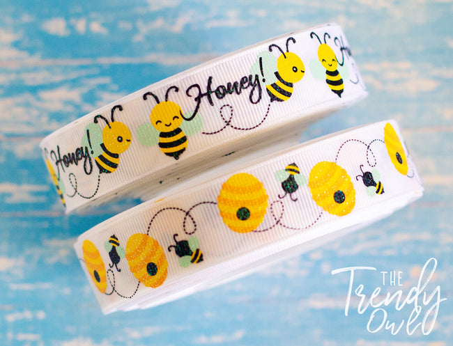 7/8" Honey Bees - BY THE YARD