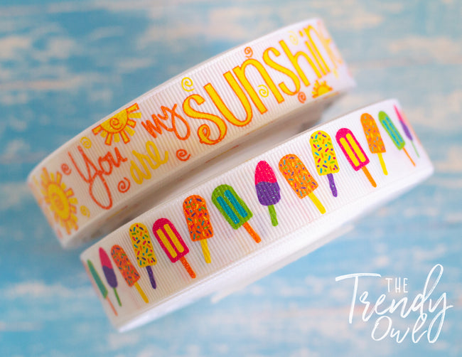 7/8" Summer Prints - BY THE YARD