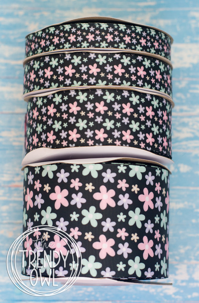 5/8", 7/8", 1.5" & 3" Dainty Flowers - BY THE YARD
