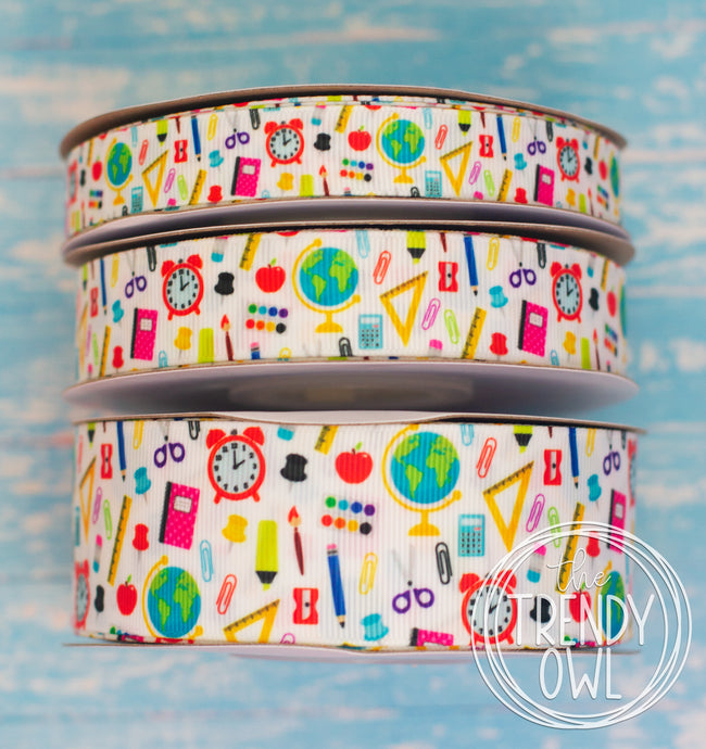 5/8", 7/8", 1.5" School Things - BY THE YARD