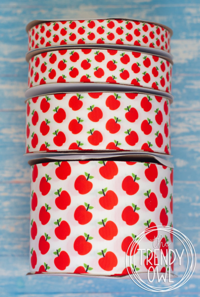 5/8", 7/8", 1.5" & 3" School Apples- BY THE YARD