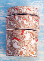 Christmas Ghosties - 7/8", 1.5" & 3" - BY THE YARD