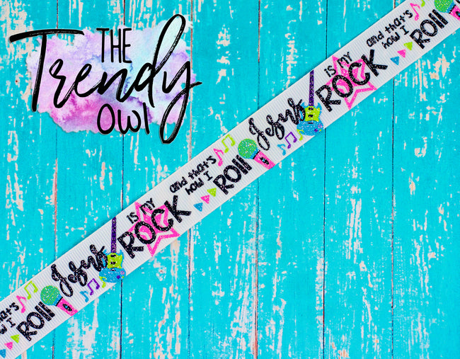 7/8" Jesus Is My ROCK & That's How I ROLL - 3yd cuts