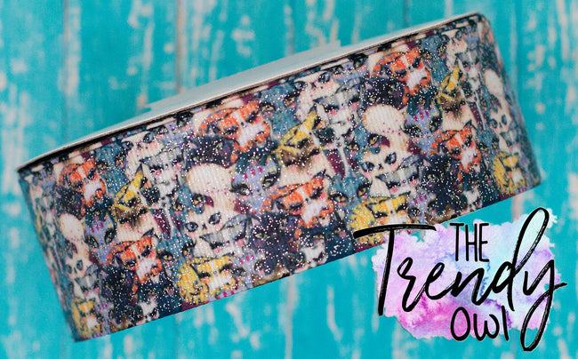 1.5" Glittered Cat Craze - 3yd cuts