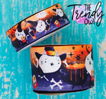1.5" & 3" Halloween Kitten Witches Heat Transfer - BY THE YARD