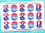 USA Icons/USA Firework - 1" Bottle Cap Images - INSTANT DOWNLOAD