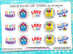 "Love To Learn" - Back To School Themed - 1" Bottle Cap Images - INSTANT DOWNLOAD