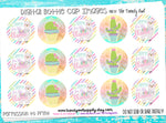 "No Drama For This Llama" Llama & Cactus Themed  - 1" Bottle Cap Images - INSTANT DOWNLOAD