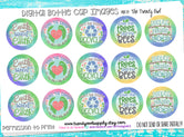 "Love The Earth" Recycle/Save The Bees - 1" Bottle Cap Images - INSTANT DOWNLOAD