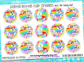 Rainbow Pop-Its (Fidget Toys)  - 1" Bottle Cap Images - INSTANT DOWNLOAD