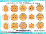 Kawaii Pumpkins! - 1" Bottle Cap Images - INSTANT DOWNLOAD