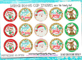 "Be Jolly" Christmas - 1" Bottle Cap Images - INSTANT DOWNLOAD