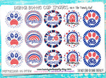 Patriotic Pet - 4th of July Themed - 1" Bottle Cap Images - INSTANT DOWNLOAD