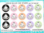 Stay Spooky Halloween Groovy Ghosts - 1" Bottle Cap Images - INSTANT DOWNLOAD