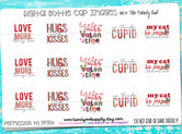 Little Miss Valentine - Valentine's Day (vday) Sayings - 1" Bottle Cap Images - INSTANT DOWNLOAD