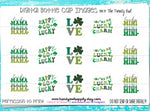 Happy Go Lucky - St. Patrick's Day Sayings - 1" Bottle Cap Images - INSTANT DOWNLOAD