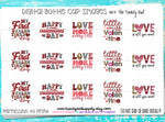 Love More Worry Less - Valentine's Day Sayings - 1" Bottle Cap Images - INSTANT DOWNLOAD
