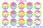 Bright Rainbow Ombre - Easter - 1" Bottle Cap Images - INSTANT DOWNLOAD