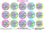 Sparkle and Shine - Pastel Rainbow - 1" BOTTLE CAP IMAGES - INSTANT DOWNLOAD